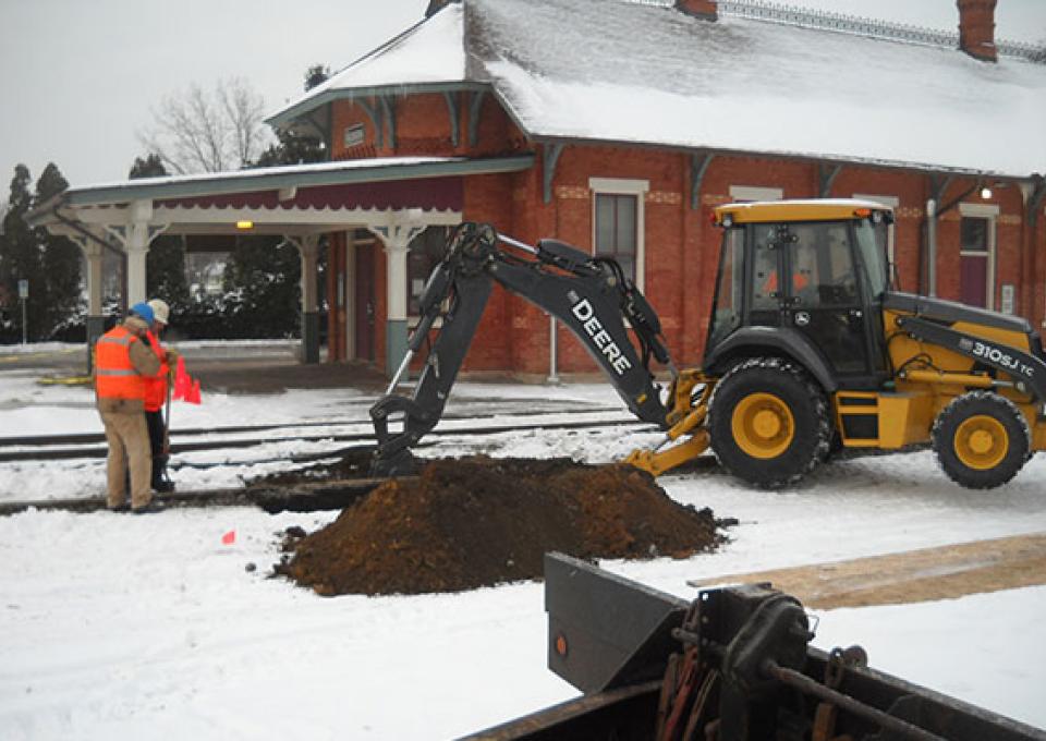 Amtrak ARRA Albion, MI - Track repair