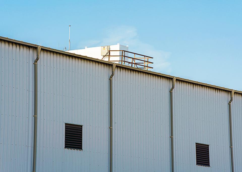 Roof Top HVAC system detail.