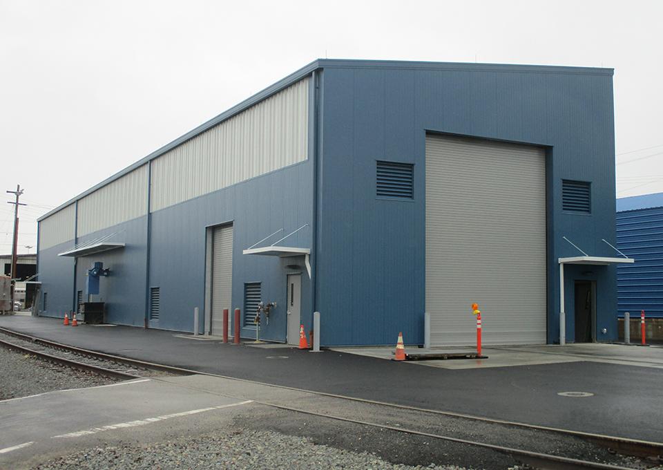 Exterior of wheel truing facility.